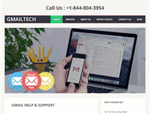 Tablet Screenshot of gmailtechsupports.com